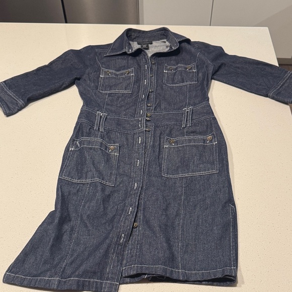 Express Dresses & Skirts - Express Denim Button-Up Dress